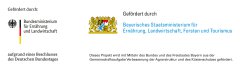 Förderlogoleiste Bayer. Staatsministerium f. Ernährung, Landwirtschaft, Forsten und Tourismus